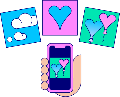 プリントしたい画像を専用サイトに